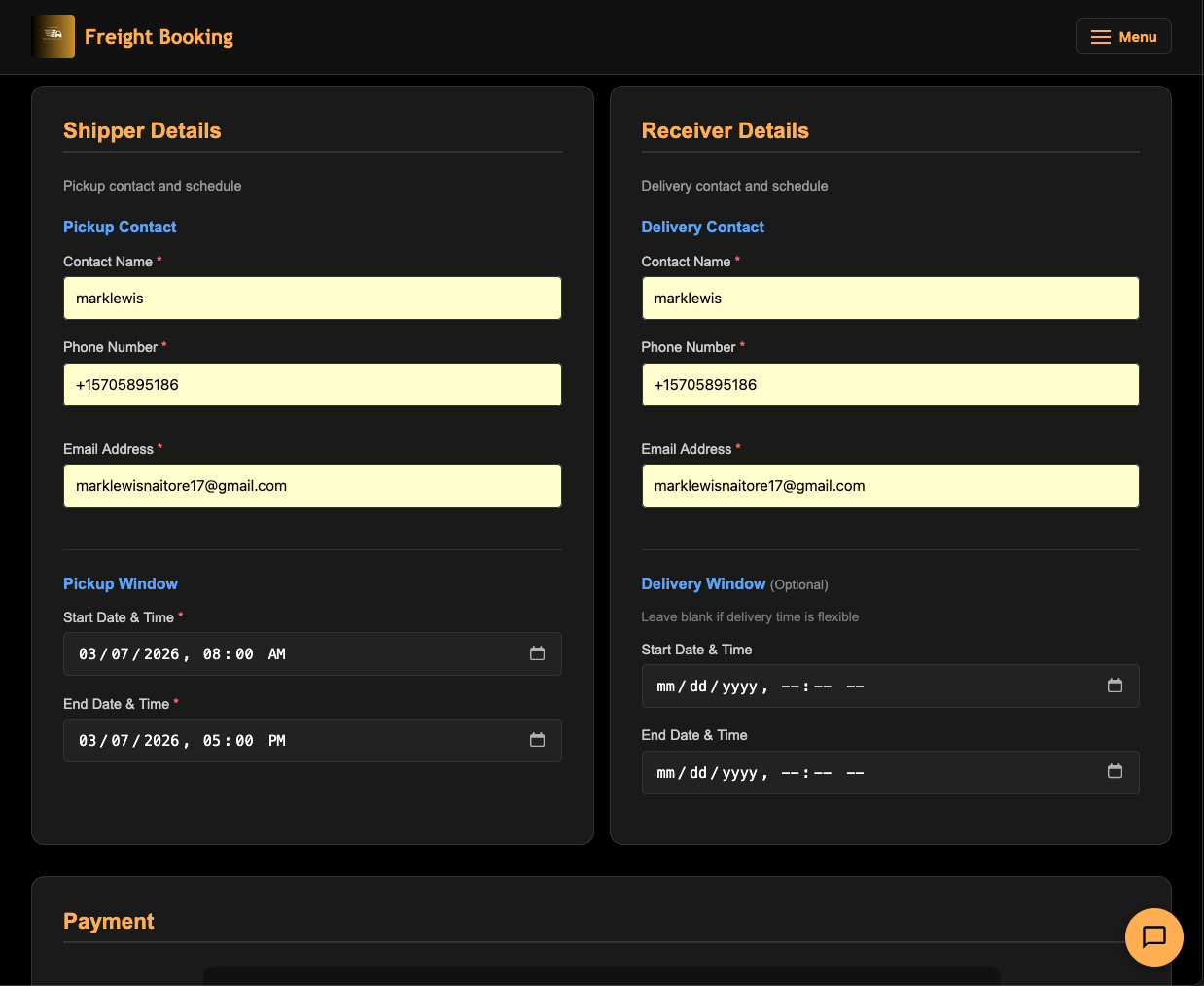 Booking Payment
